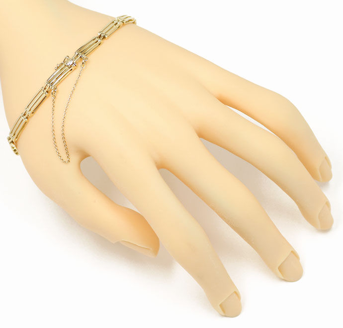 Foto 4 - Gelbgold-Armband mit Kastenverschluss in 585er Gelbgold, K3022