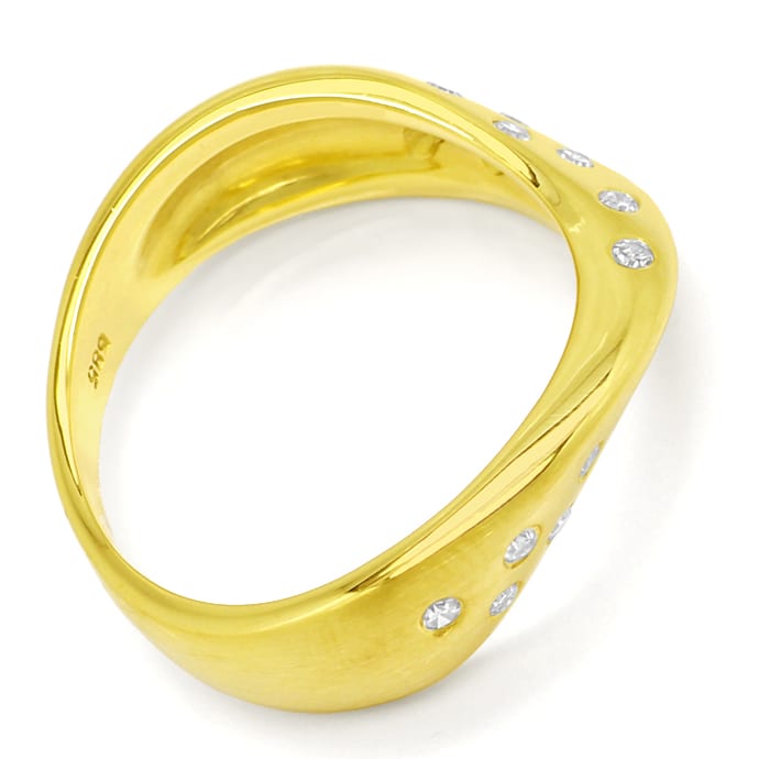Foto 3 - Toller Designer-Diamant-Ring mit 0,21ct in 14K Gelbgold, R6490