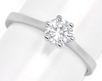 Foto 1 - Diamant Halbkaräter Ring 0,5ct Brillant 18K, S4262