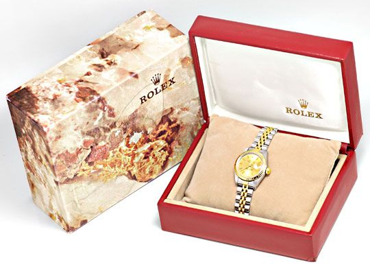 Foto 6 - Rolex Lady Datejust, Rolex Damen-Armband-Uhr Stahl-Gold, U1406